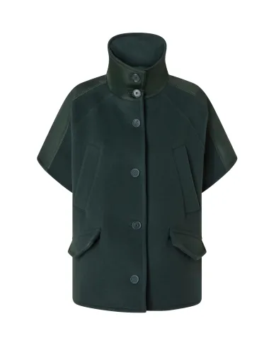 PINKO Cappa Donna 105790 A2SL CARBONARA AI 25/26 lana con tasche laterali X83 VERDE pluviale PINKO Cappa Donna 105790 A2SL CARBONARA AI 25/26 lana con tasche laterali X83 VERDE pluviale