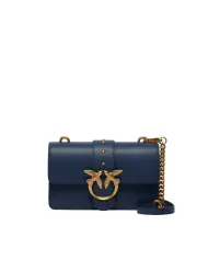 PINKO Borsa Donna 105856 A0F1 LOVE BAG ONE MINI AI 25/26 in pelle con tracolla rimovibile G08Q blu ind ombroso