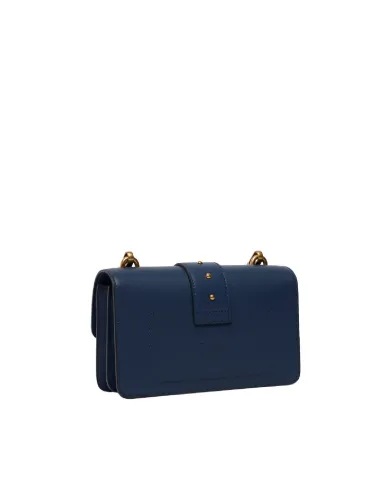 PINKO Borsa Donna 105856 A0F1 LOVE BAG ONE MINI AI 25/26 in pelle con tracolla rimovibile G08Q blu ind ombroso PINKO Borsa Donna 105856 A0F1 LOVE BAG ONE MINI AI 25/26 in pelle con tracolla rimovibile G08Q blu ind ombroso
