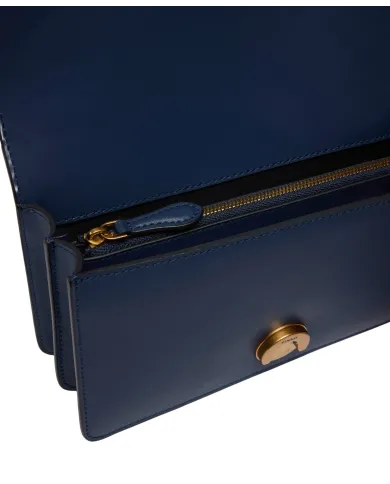 PINKO Borsa Donna 105856 A0F1 LOVE BAG ONE MINI AI 25/26 in pelle con tracolla rimovibile G08Q blu ind ombroso PINKO Borsa Donna 105856 A0F1 LOVE BAG ONE MINI AI 25/26 in pelle con tracolla rimovibile G08Q blu ind ombroso