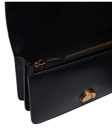 PINKO Borsa Donna 105856 A0F1 LOVE BAG ONE MINI AI 25/26 in pelle con tracolla rimovibile Z99Q NERO-ANTIQUE GOLD PINKO Borsa Donna 105856 A0F1 LOVE BAG ONE MINI AI 25/26 in pelle con tracolla rimovibile Z99Q NERO-ANTIQUE GOLD
