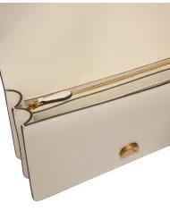 PINKO Borsa Donna 105857 A0F1 LOVE ONE CLASSIC AI 25/26 pelle con fibbia logata Z14Q BIANCO SETA