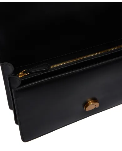PINKO Borsa Donna 105857 A0F1 LOVE ONE CLASSIC AI 25/26 pelle con fibbia logata Z99Q NERO-ANTIQUE GOLD PINKO Borsa Donna 105857 A0F1 LOVE ONE CLASSIC AI 25/26 pelle con fibbia logata Z99Q NERO-ANTIQUE GOLD