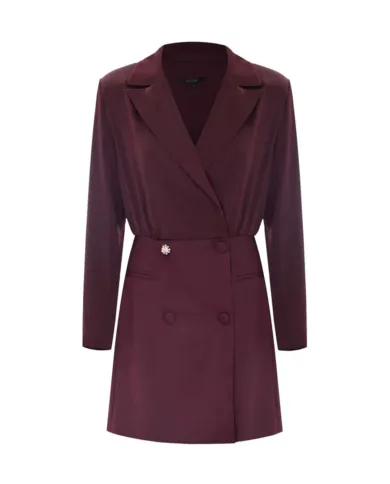 KOCCA Abito Donna A25PAB7778ABUN2487 FILIBERT AI 25/26 viscosa stile blazer con gonna 83310 PRUGNA KOCCA Abito Donna A25PAB7778ABUN2487 FILIBERT AI 25/26 viscosa stile blazer con gonna 83310 PRUGNA