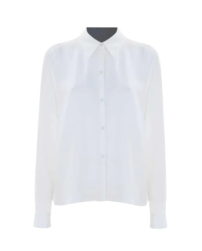 KOCCA Camicia Donna A25PCM7284ABUN0000 CANDRAJ AI 25/26 viscosa in tinta unita 60001 BIANCO KOCCA Camicia Donna A25PCM7284ABUN0000 CANDRAJ AI 25/26 viscosa in tinta unita 60001 BIANCO