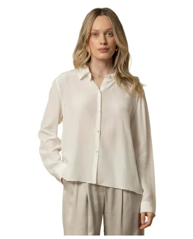 KOCCA Camicia Donna A25PCM7284ABUN0000 CANDRAJ AI 25/26 viscosa in tinta unita 60001 BIANCO KOCCA Camicia Donna A25PCM7284ABUN0000 CANDRAJ AI 25/26 viscosa in tinta unita 60001 BIANCO