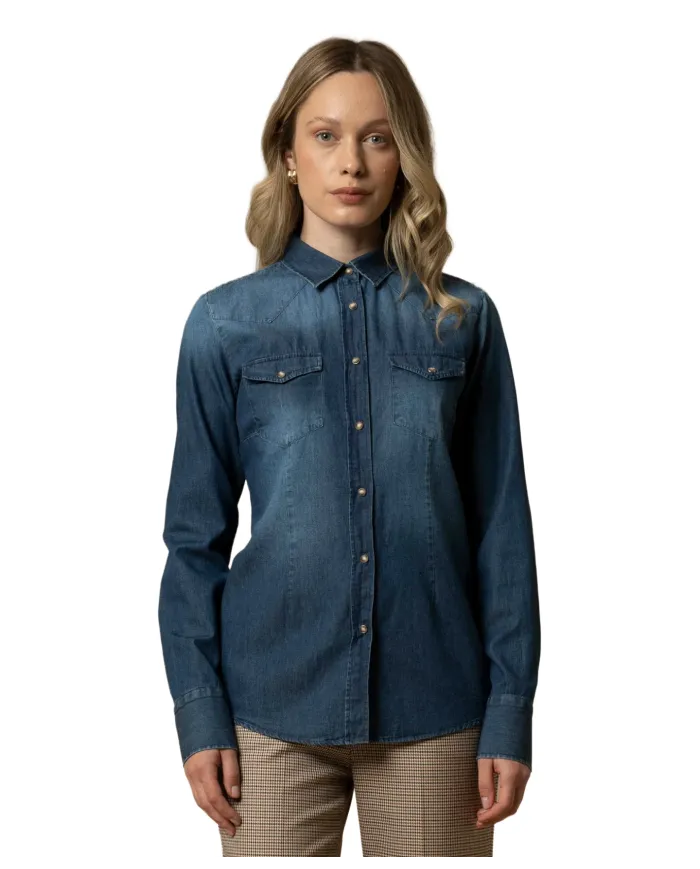 KOCCA Camicia Donna A25PCM7798ABUN0000 EGBERTA AI 25/26 denim classico L322 DENIM KOCCA Camicia Donna A25PCM7798ABUN0000 EGBERTA AI 25/26 denim classico L322 DENIM