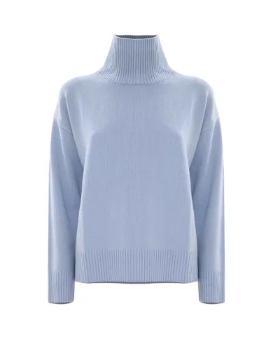 KOCCA Dolcevita Donna A25PMA7282ABUN0000 MARLEEN AI 25/26 lana in tinta unita 70008 AZZURRO KOCCA Dolcevita Donna A25PMA7282ABUN0000 MARLEEN AI 25/26 lana in tinta unita 70008 AZZURRO