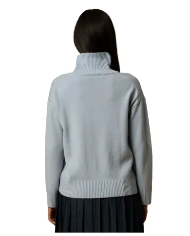 KOCCA Dolcevita Donna A25PMA7282ABUN0000 MARLEEN AI 25/26 lana in tinta unita 70008 AZZURRO KOCCA Dolcevita Donna A25PMA7282ABUN0000 MARLEEN AI 25/26 lana in tinta unita 70008 AZZURRO