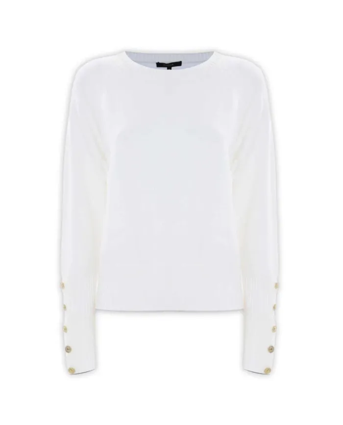 KOCCA Maglia Donna A25PMA7300ABUN000 ARWAN AI 25/26 viscosa con bottoni gioiello 60725 LATTE/PANNA KOCCA Maglia Donna A25PMA7300ABUN000 ARWAN AI 25/26 viscosa con bottoni gioiello 60725 LATTE/PANNA