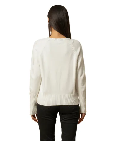 KOCCA Maglia Donna A25PMA7300ABUN000 ARWAN AI 25/26 viscosa con bottoni gioiello 60725 LATTE/PANNA KOCCA Maglia Donna A25PMA7300ABUN000 ARWAN AI 25/26 viscosa con bottoni gioiello 60725 LATTE/PANNA