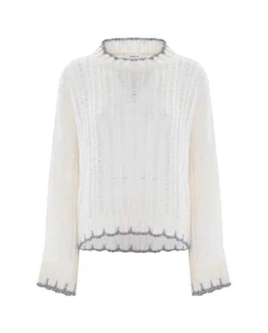 KOCCA Maglia Donna A25PMA7476ABUN0000 JONAN AI 25/26 acrilico lavorato a maglia 60725 LATTE/PANNA KOCCA Maglia Donna A25PMA7476ABUN0000 JONAN AI 25/26 acrilico lavorato a maglia 60725 LATTE/PANNA
