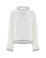 KOCCA Maglia Donna A25PMA7476ABUN0000 JONAN AI 25/26 acrilico lavorato a maglia 60725 LATTE/PANNA