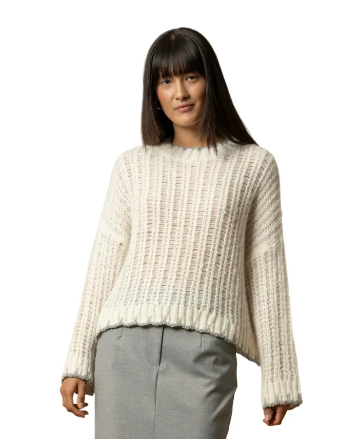 KOCCA Maglia Donna A25PMA7476ABUN0000 JONAN AI 25/26 acrilico lavorato a maglia 60725 LATTE/PANNA KOCCA Maglia Donna A25PMA7476ABUN0000 JONAN AI 25/26 acrilico lavorato a maglia 60725 LATTE/PANNA