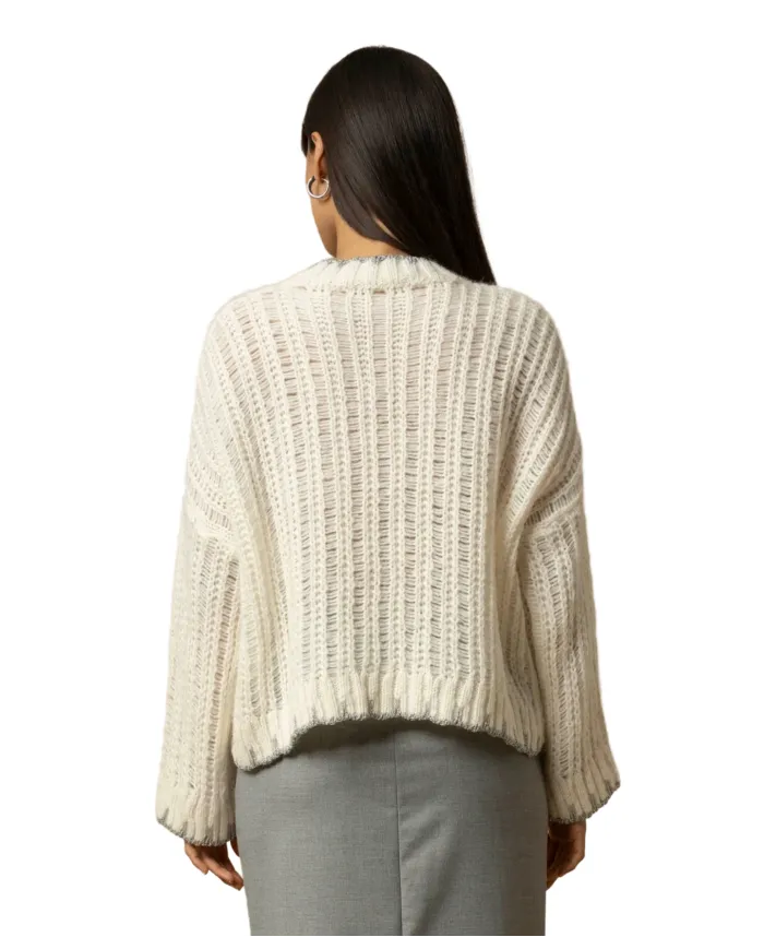 KOCCA Maglia Donna A25PMA7476ABUN0000 JONAN AI 25/26 acrilico lavorato a maglia 60725 LATTE/PANNA