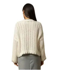 KOCCA Maglia Donna A25PMA7476ABUN0000 JONAN AI 25/26 acrilico lavorato a maglia 60725 LATTE/PANNA