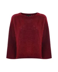 KOCCA Maglia Donna A25PMA7484ABUN0000 AVELINA AI 25/26 misto lana in lurex maniche ampie 10172 BORDEAUX