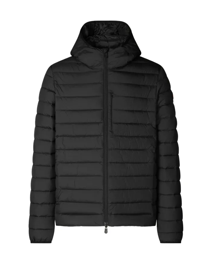 SAVE THE DUCK Piumino Uomo D31273M MIRO21 JUNCUS AI 25/26 slim trapuntato in tinta unita 10000 BLACK SAVE THE DUCK Piumino Uomo D31273M MIRO21 JUNCUS AI 25/26 slim trapuntato in tinta unita 10000 BLACK
