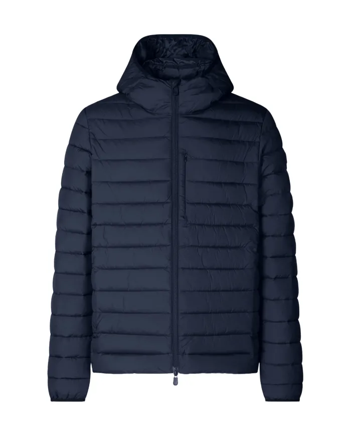 SAVE THE DUCK Piumino Uomo D31273M MIRO21 JUNCUS AI 25/26 slim trapuntato in tinta unita 90010 BLUE BLACK SAVE THE DUCK Piumino Uomo D31273M MIRO21 JUNCUS AI 25/26 slim trapuntato in tinta unita 90010 BLUE BLACK