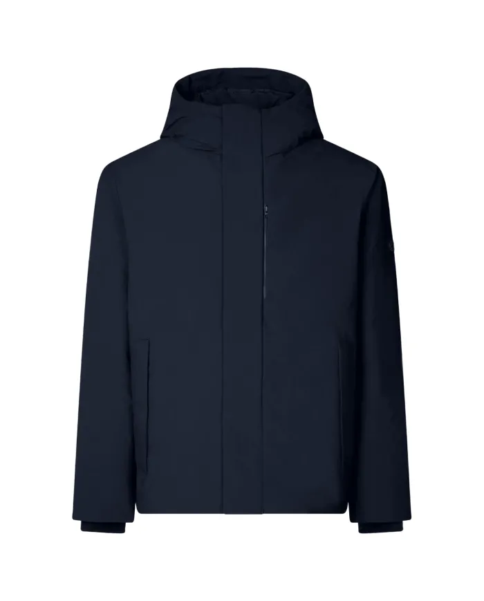 SAVE THE DUCK Giubbotto Uomo D31297M MATT21 OBIONE AI 25/26 regular con cappuccio 90010 BLUE BLACK SAVE THE DUCK Giubbotto Uomo D31297M MATT21 OBIONE AI 25/26 regular con cappuccio 90010 BLUE BLACK