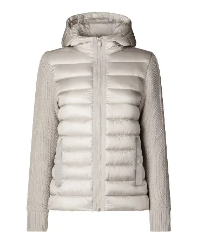 SAVE THE DUCK Piumino Donna D32372W JAMI21 OZMA AI 25/26 con cappuccio e inserti in maglina 40019 RAINY BEIGE SAVE THE DUCK Piumino Donna D32372W JAMI21 OZMA AI 25/26 con cappuccio e inserti in maglina 40019 RAINY BEIGE