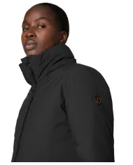 SAVE THE DUCK Cappotto Donna D40060W MATT21 RACHEL AI 25/26 lungo con cappucco in tessuto tecnico 10000 BLACK