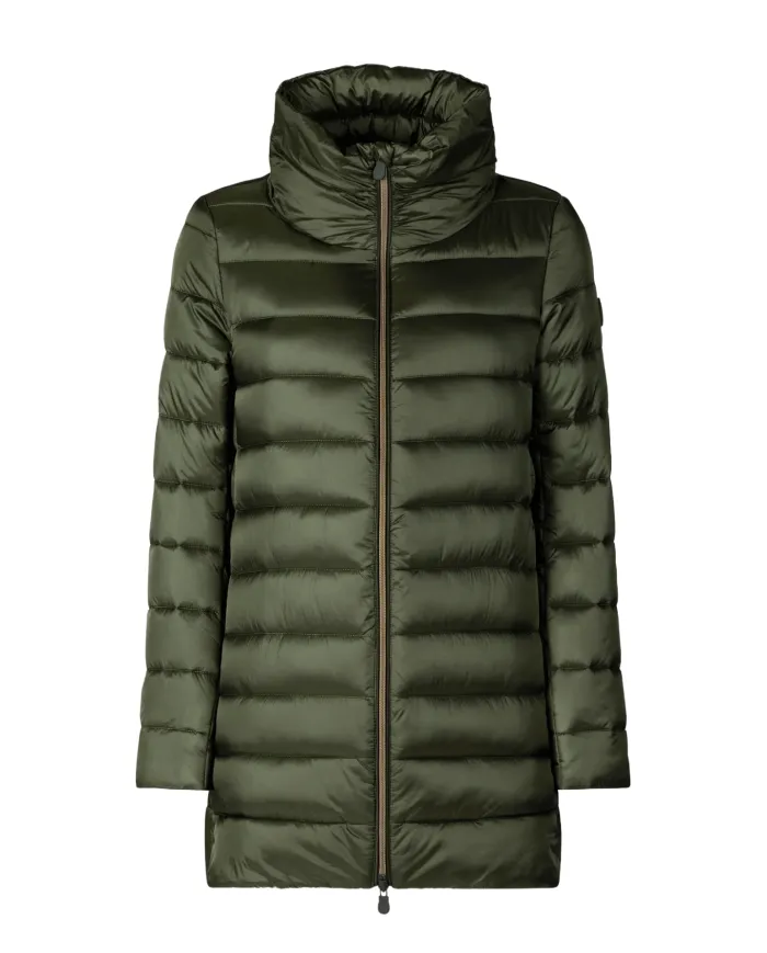 SAVE THE DUCK Piumino Donna D43620W IRIS21 LYDIA AI 25/26 regular lungo trapuntato 50023 PINE GREEN SAVE THE DUCK Piumino Donna D43620W IRIS21 LYDIA AI 25/26 regular lungo trapuntato 50023 PINE GREEN