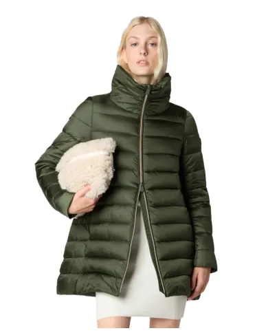 SAVE THE DUCK Piumino Donna D43620W IRIS21 LYDIA AI 25/26 regular lungo trapuntato 50023 PINE GREEN SAVE THE DUCK Piumino Donna D43620W IRIS21 LYDIA AI 25/26 regular lungo trapuntato 50023 PINE GREEN