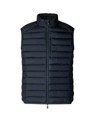 SAVE THE DUCK Gilet Uomo D81272M MIRO21 RHUS AI 25/26 slim trapuntato con taschino 90010 BLUE BLACK