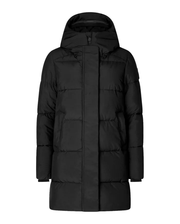 SAVE THE DUCK Parka Donna P40998W LEAF21 BETHANY AI 25/26 regular trapuntato con patch 10000 BLACK SAVE THE DUCK Parka Donna P40998W LEAF21 BETHANY AI 25/26 regular trapuntato con patch 10000 BLACK