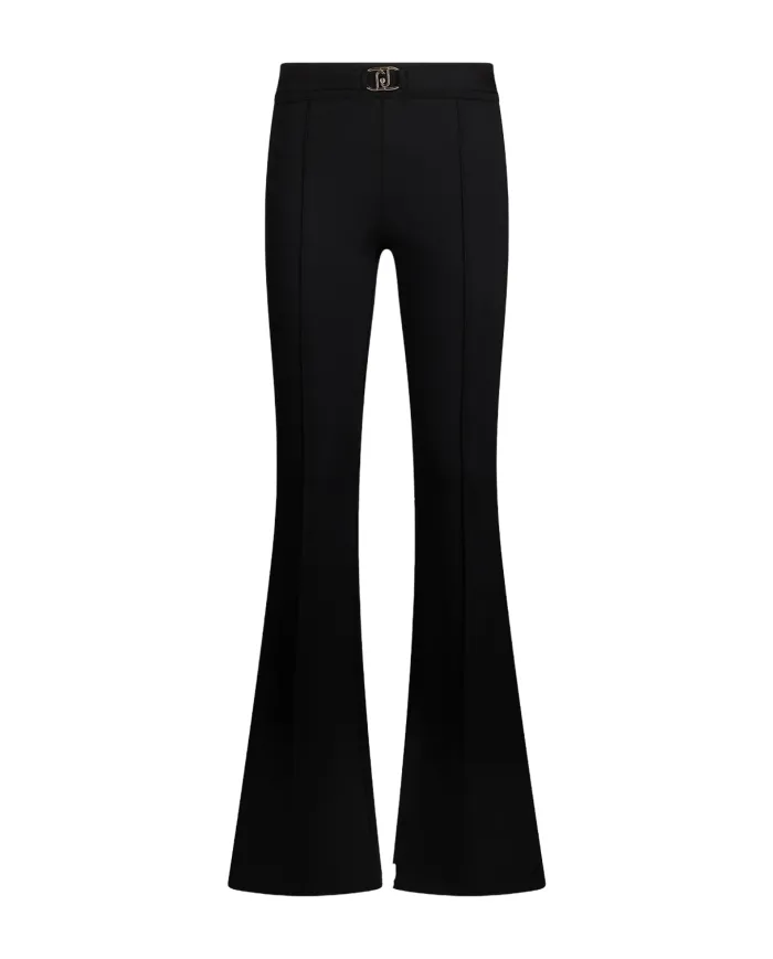 LIU JO Pantaloni Donna MF5143J9189 AI 25/26 viscosa stile flair con cinta 22222 NERO LIU JO Pantaloni Donna MF5143J9189 AI 25/26 viscosa stile flair con cinta 22222 NERO