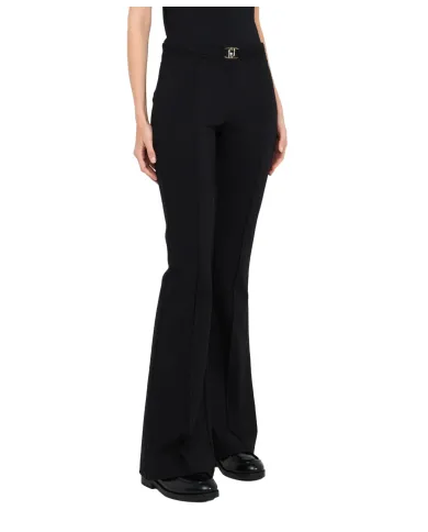 LIU JO Pantaloni Donna MF5143J9189 AI 25/26 viscosa stile flair con cinta 22222 NERO LIU JO Pantaloni Donna MF5143J9189 AI 25/26 viscosa stile flair con cinta 22222 NERO