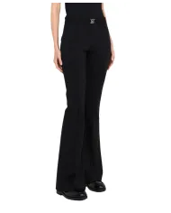 LIU JO Pantaloni Donna MF5143J9189 AI 25/26 viscosa stile flair con cinta 22222 NERO
