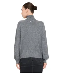 LIU JO Dolcevita Donna MF5234MA27R AI 25/26 viscosa con micro paillettes applicate 04485 GREY MET