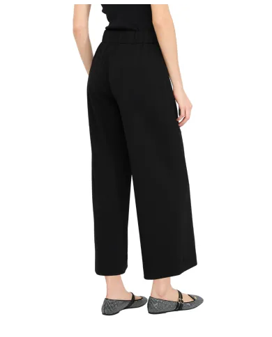 LIU JO Pantaloni Donna MF5260J1930 AI 25/26 relaxed stile flare cropped 22222 NERO LIU JO Pantaloni Donna MF5260J1930 AI 25/26 relaxed stile flare cropped 22222 NERO