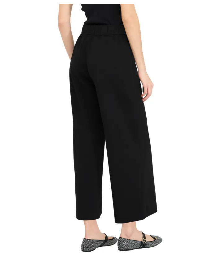 LIU JO Pantaloni Donna MF5260J1930 AI 25/26 relaxed stile flare cropped 22222 NERO