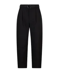 LIU JO Pantaloni Donna MF5266TS896 AI 25/26 stile balloon con cinta abbinata 22222 NERO