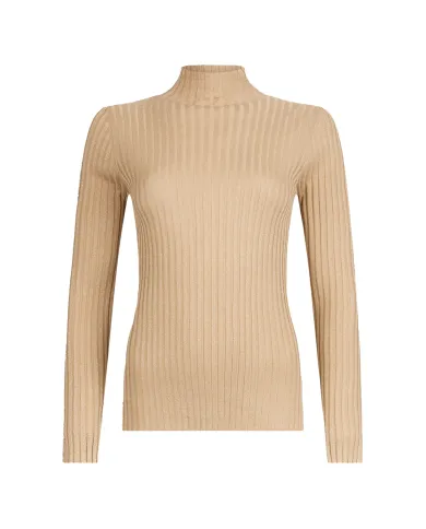 LIU JO Dolcevita Donna MF5389MS46J AI 25/26 viscosa con lavorazione a costine 04869 ORO LUREX LIU JO Dolcevita Donna MF5389MS46J AI 25/26 viscosa con lavorazione a costine 04869 ORO LUREX