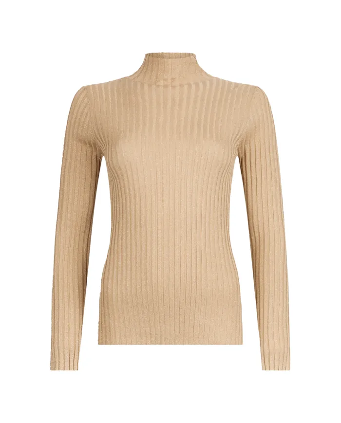 LIU JO Dolcevita Donna MF5389MS46J AI 25/26 viscosa con lavorazione a costine 04869 ORO LUREX LIU JO Dolcevita Donna MF5389MS46J AI 25/26 viscosa con lavorazione a costine 04869 ORO LUREX