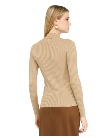 LIU JO Dolcevita Donna MF5389MS46J AI 25/26 viscosa con lavorazione a costine 04869 ORO LUREX LIU JO Dolcevita Donna MF5389MS46J AI 25/26 viscosa con lavorazione a costine 04869 ORO LUREX