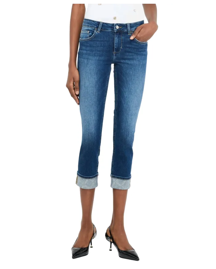 LIU JO Jeans Donna UF5006D4615 AI 25/26 denim skinny stile cropped 78539 Den blue winner LIU JO Jeans Donna UF5006D4615 AI 25/26 denim skinny stile cropped 78539 Den blue winner