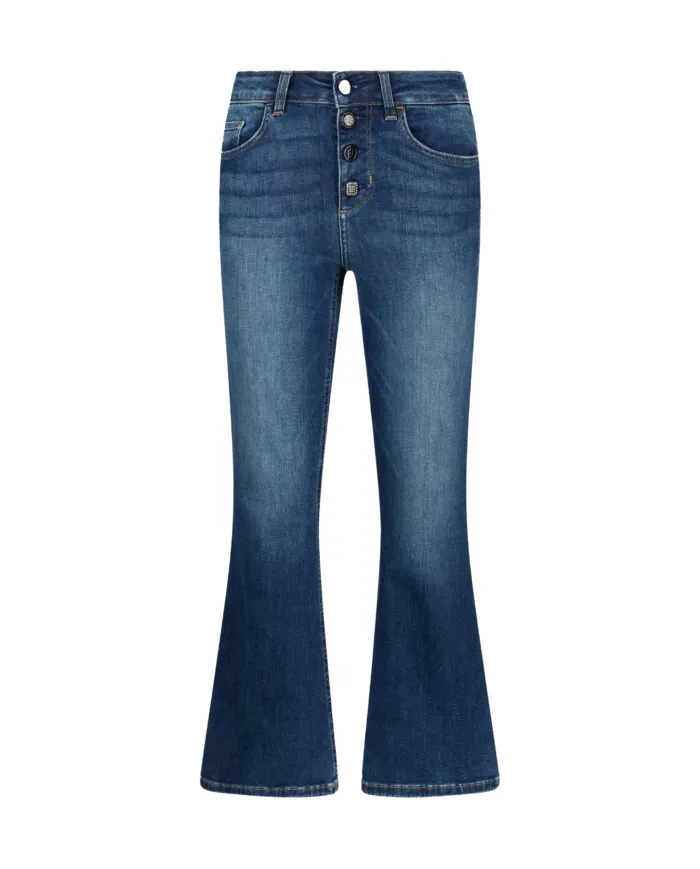 LIU JO Jeans Donna UF5040D4615 AI 25/26 denim stile cropped flare 78539 Den blue winner LIU JO Jeans Donna UF5040D4615 AI 25/26 denim stile cropped flare 78539 Den blue winner