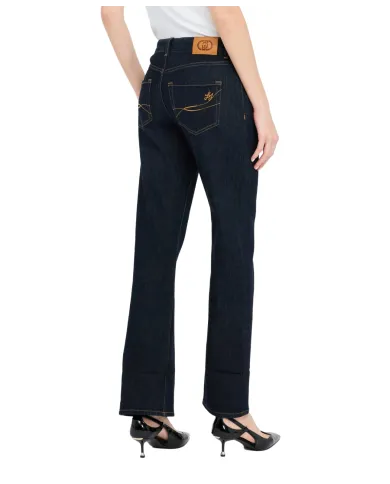 LIU JO Jeans Donna UF5175DS074 AI 25/26 denim stile cropped con motivo ricamato 77000 NORMAL WASH LIU JO Jeans Donna UF5175DS074 AI 25/26 denim stile cropped con motivo ricamato 77000 NORMAL WASH