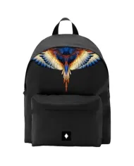 COUNTY OF MILAN Zaino Uomo COMAF250107 AI 25/26 classico con stampa wings 01 nero/yellow wings