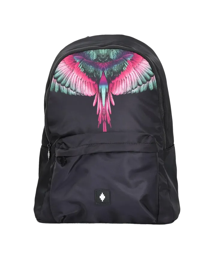 COUNTY OF MILAN Zaino Donna COMAF250108 AI 25/26 classico con stampa wings 02 nero/pink wings COUNTY OF MILAN Zaino Donna COMAF250108 AI 25/26 classico con stampa wings 02 nero/pink wings