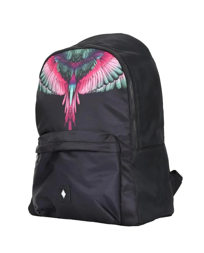 COUNTY OF MILAN Zaino Donna COMAF250108 AI 25/26 classico con stampa wings 02 nero/pink wings COUNTY OF MILAN Zaino Donna COMAF250108 AI 25/26 classico con stampa wings 02 nero/pink wings