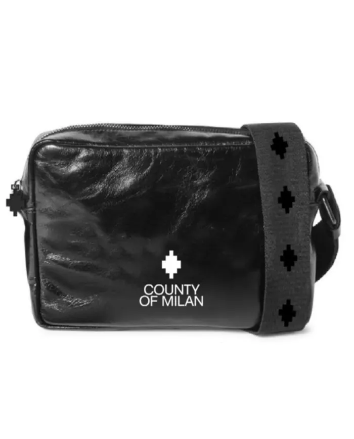 COUNTY OF MILAN Borsa Donna COMAF250144 AI 25/26 ecopelle con logo stampato 09 NERO/BIANCO COUNTY OF MILAN Borsa Donna COMAF250144 AI 25/26 ecopelle con logo stampato 09 NERO/BIANCO