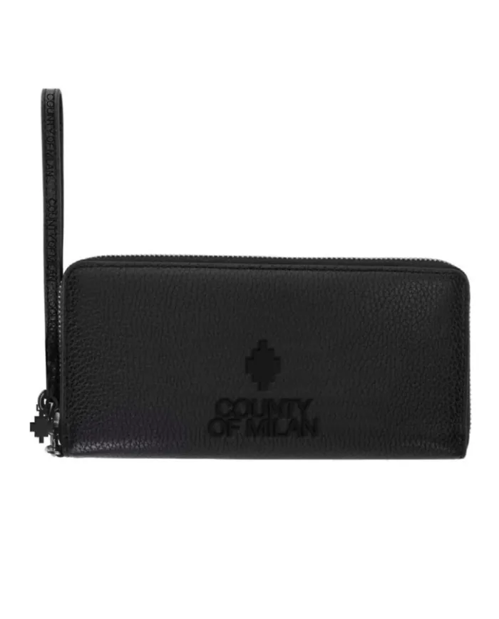 COUNTY OF MILAN Portafoglio Donna COMAF250171 AI 25/26 ecopelle basic con logo 01 NERO COUNTY OF MILAN Portafoglio Donna COMAF250171 AI 25/26 ecopelle basic con logo 01 NERO