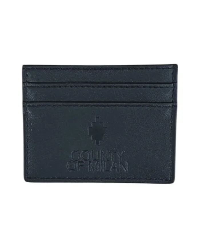 COUNTY OF MILAN Porta Carte Uomo COMAF250180 AI 25/26 ecopelle classico logato 01 NERO COUNTY OF MILAN Porta Carte Uomo COMAF250180 AI 25/26 ecopelle classico logato 01 NERO