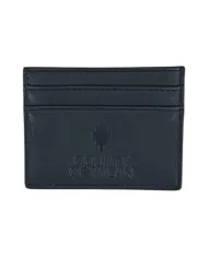 COUNTY OF MILAN Porta Carte Uomo COMAF250180 AI 25/26 ecopelle classico logato 01 NERO